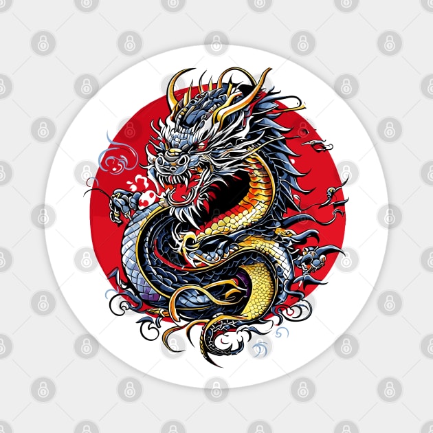 Chinese New Year – Year of the Dragon Magnet by valentinahramov